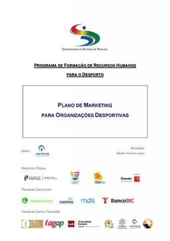 Plano de Marketing para Organizações Desportivas Lisboa 2014