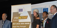Carlos Paula Cardoso entrega prémio na Gala #BeActive, em Marselha