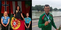 Fernando Pimenta, canoagem e Ana Pereira, tiro, campeões da Europa