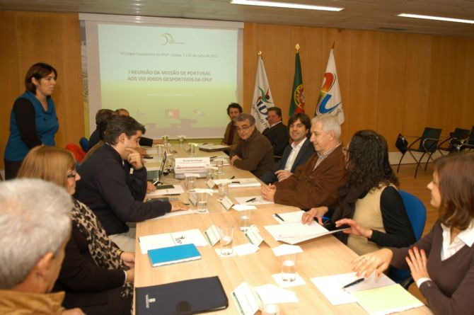 Missão Portuguesa aos VIII Jogos Desportivos da CPLP reunida no Jamor