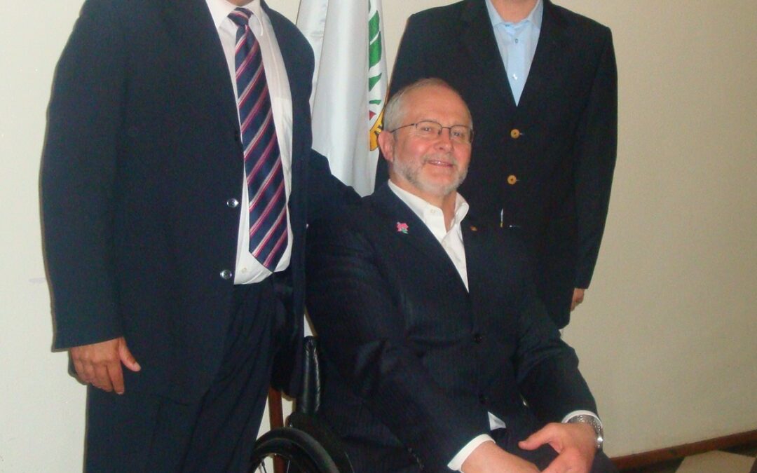 Dirigente da CDP com Presidente do Comité Paralímpico Internacional
