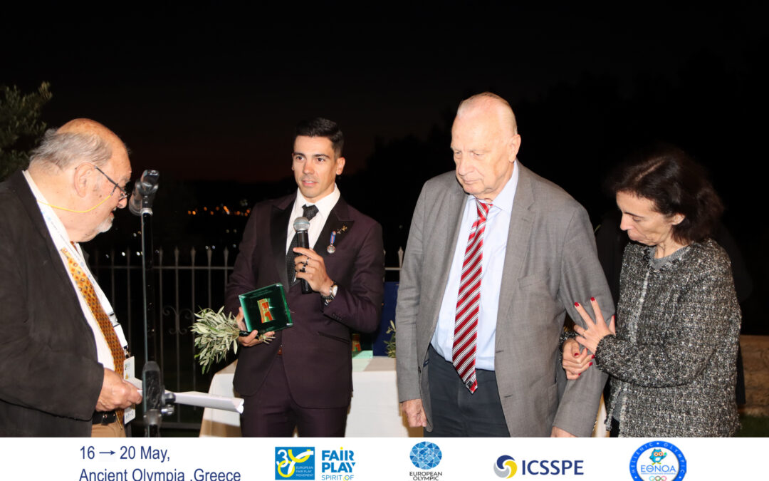 Iuri Leitão recebe prémio European Fair Play Awards