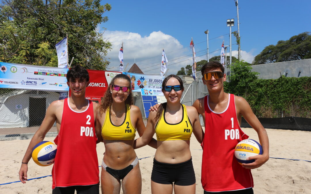Voleibol de Praia e Ténis 100% vitoriosos