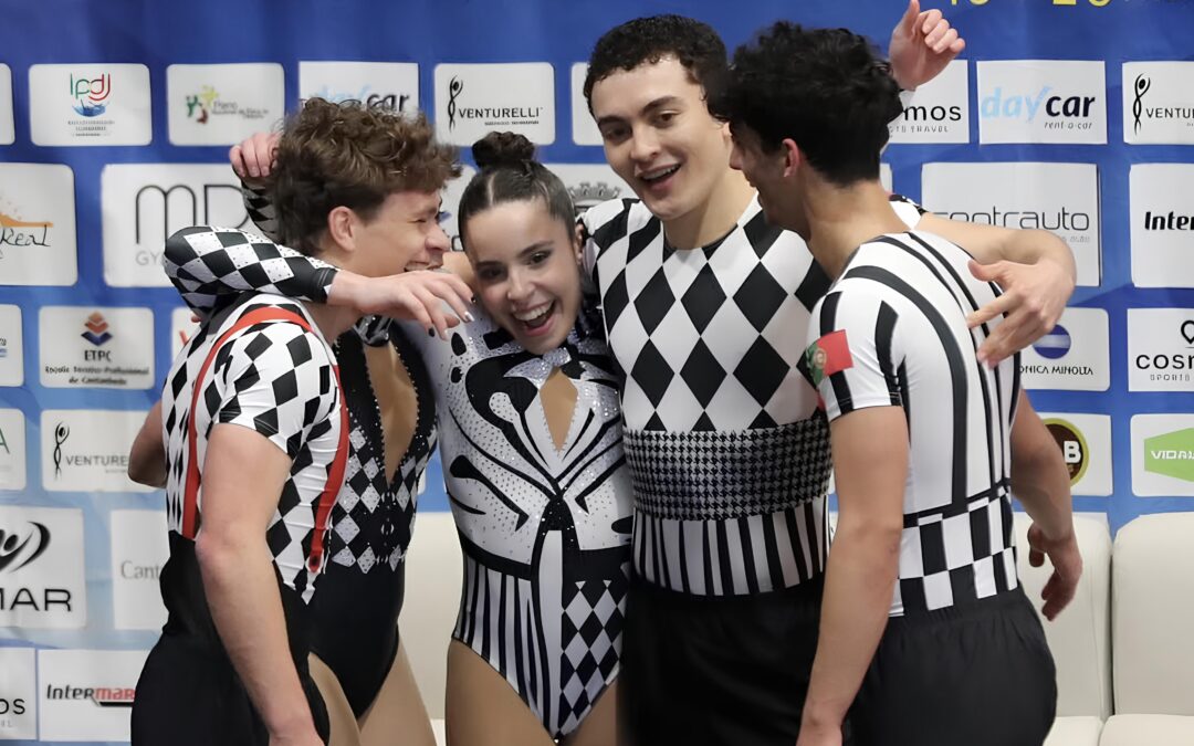Quirilo Yanenko, Nádia Almeida, Rui Cansado, Tânia Almeida, Tiago Pinheiro e Tomás Amaral vencem prémio “Outstanding Performance” da European Gymnastics