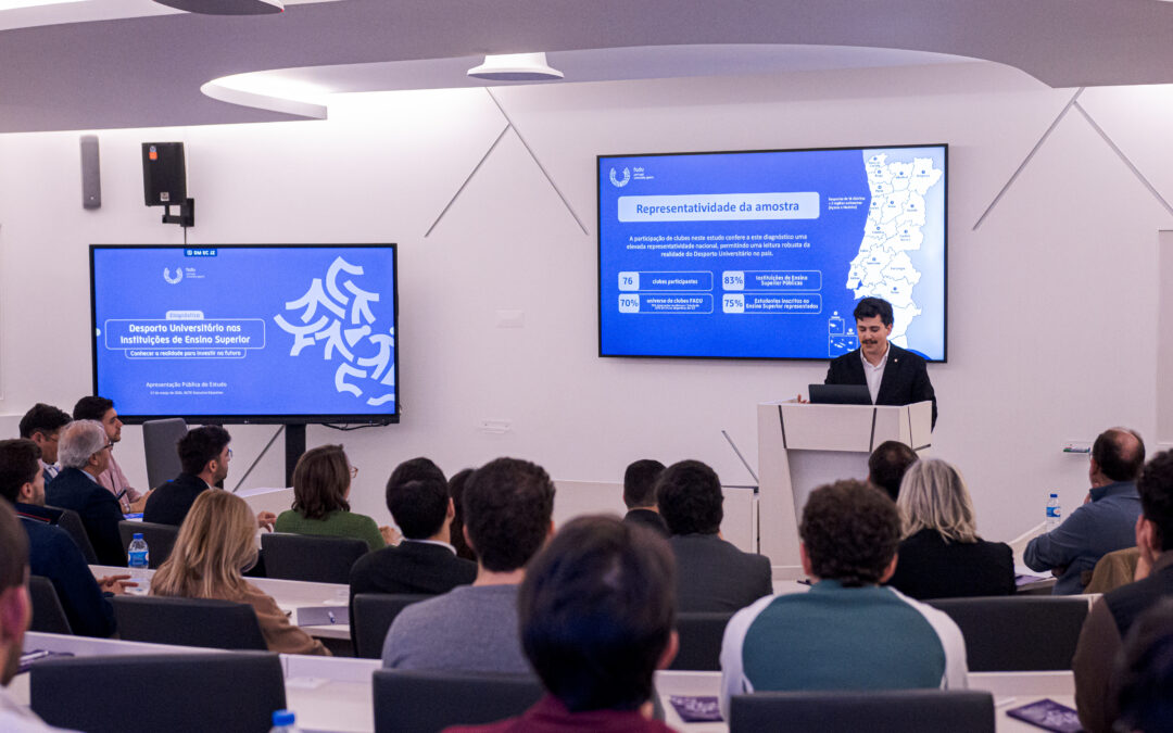Daniel Monteiro presente na apresentação do “Estudo de Diagnóstico do Desporto Universitário nas Instituições de Ensino Superior em Portugal”