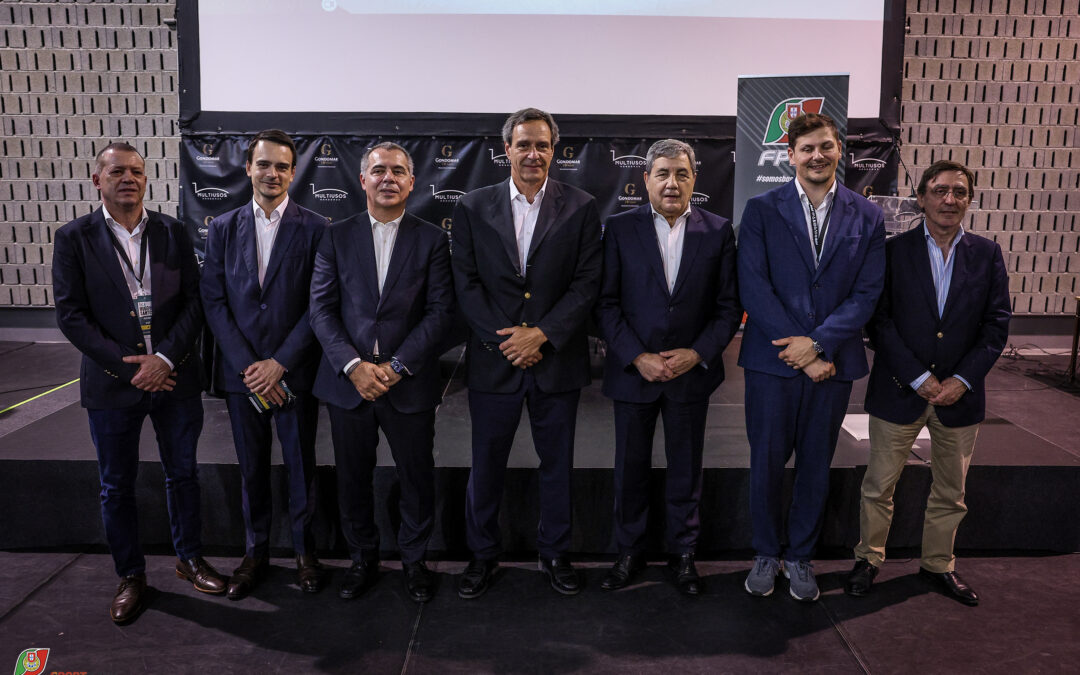 Daniel Monteiro na tomada de posse de João Carvalho como presidente da Federação Portuguesa de Basquetebol