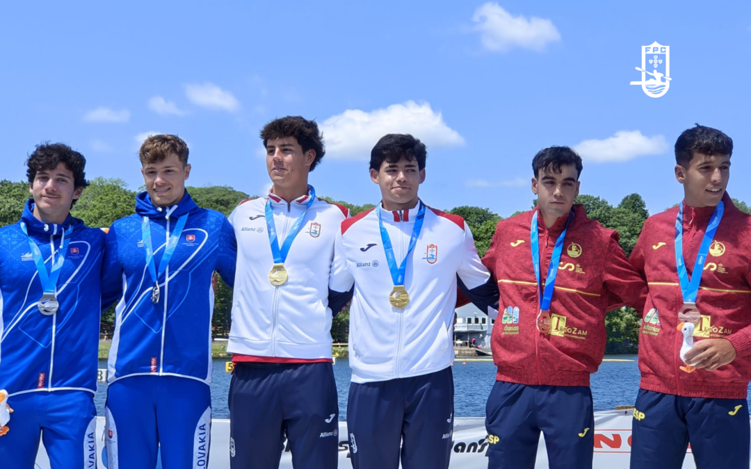 Portugal fecha Mundial Júnior e Sub-23 com título mundial em K2 Júnior 500m