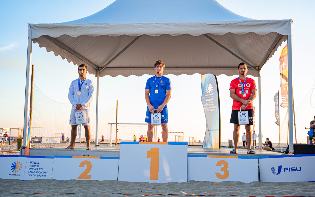 Três medalhas no Beach Wrestling dos Mundiais Universitários