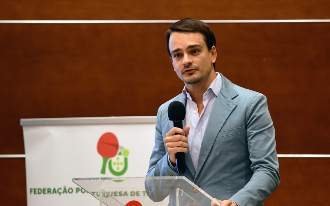 Daniel Monteiro na Gala do 82.º aniversário da Federação Portuguesa de Ténis de Mesa