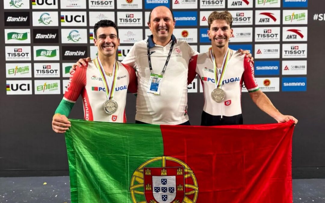Iúri Leitão e Ivo Oliveira conquistam Medalha de Prata no Campeonato do Mundo de Ciclismo de Pista